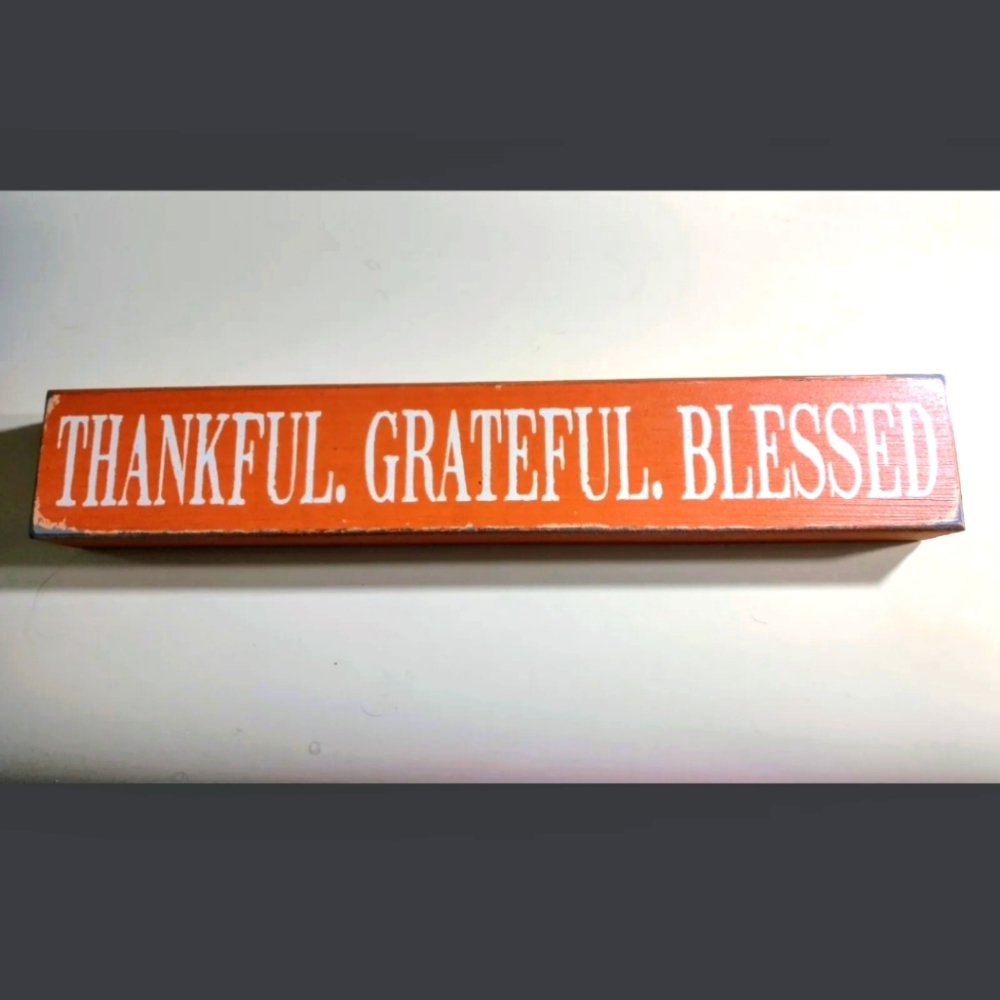 New Handcrafted 'Quill to Paper' Distressed Wood Desk Sign Accessory